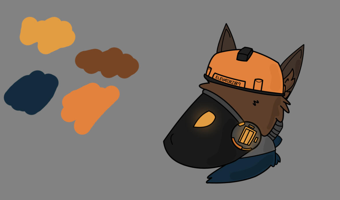 Ele as a protogen (by aubreynl)